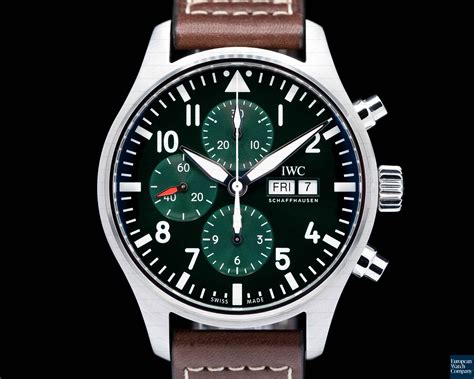 iwc pilot chronograph 41 thickness|iwc pilot chronograph 41mm green.